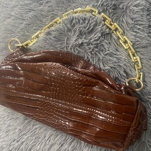 Brown leather bag